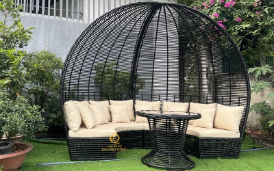 Sofa ngoài trời thiết kế độc đáo, phù hợp cho mọi không gian từ sân vườn đến biệt thự