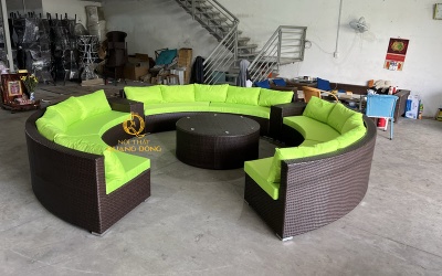 Sofa sân vườn từ chất liệu mây nhựa cao cấp