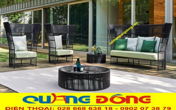 Sofa mây nhựa, ghế giả mây ngoài trời, sự lựa chọn tối ưu nhất,