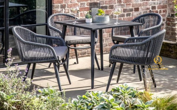 Bàn ghế cafe cao cấp ngoài  trời QD-373
