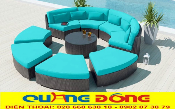 Thiết kế sofa tròn được nhà sản xuất Quang Đông đâu tư phát triển bởi sự tiển nghi, rộng rãi và tiện lợi cho không gian cũng như ứng dụng rộng rãi của nó