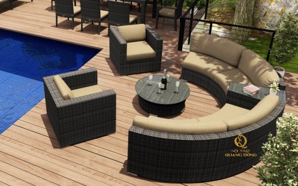 Sofa mây nhựa QD-732