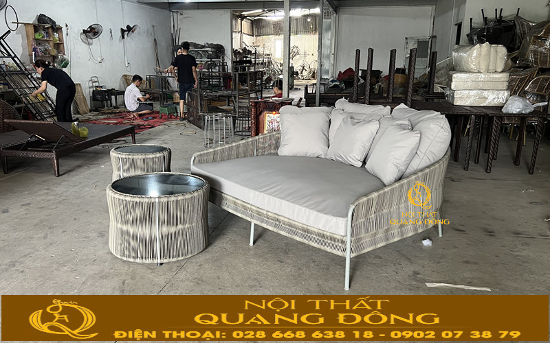 Mẫu giường tắm nắng có khả năng kháng tia UV, chống thấm nước