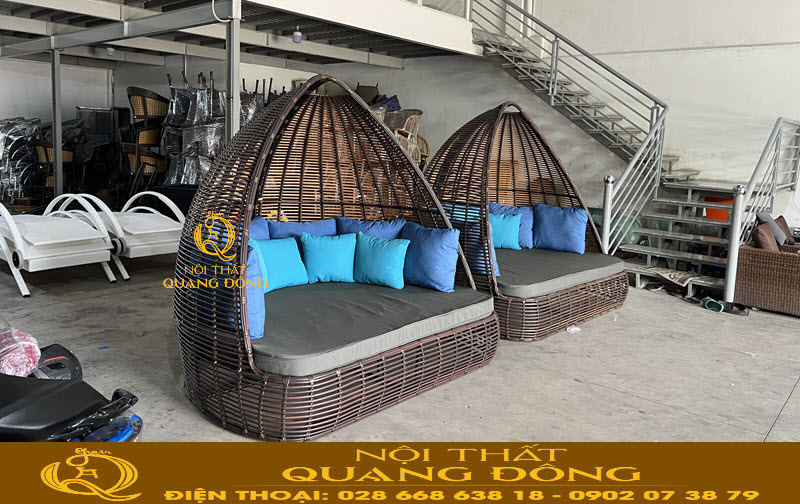 Giường tắm nắng QD-533 với mê năm rộng rãi, thoải mái