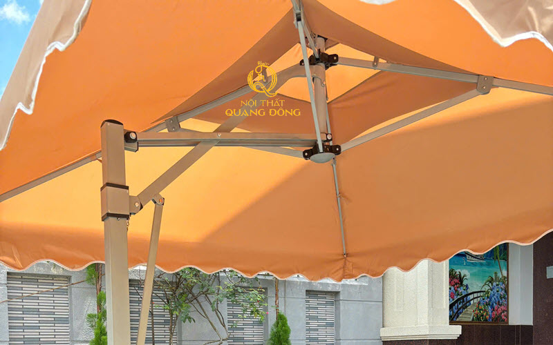 Dù lệch tâm vuông có độ bền cao, khả năng chịu gió lớn tốt
