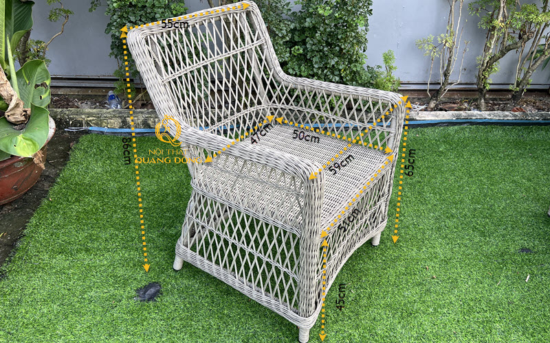 Kích thước chuẩn chiếc ghế đơn QD-747 Kích thước chi tiết chiếc ghế đơn QD-747