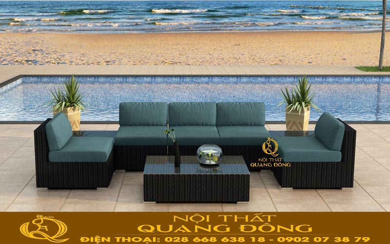Sofa mây nhựa QD-738| mẫu sofa cao cấp