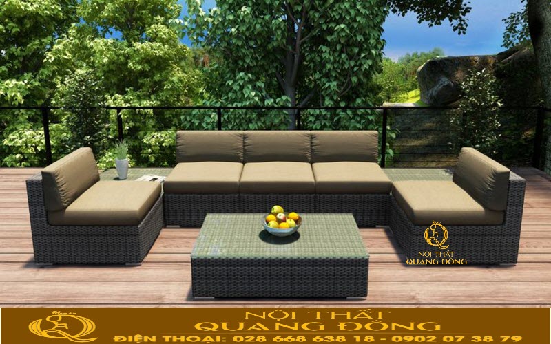 Sofa mây nhựa QD-739 mang đến sự tiện nghi cho không gian sống của bạn Sofa mây nhựa QD-739| mẫu sofa mây nhựa đẹp và chất lượng