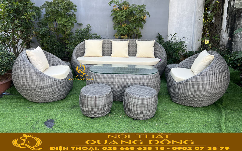 Sofa nhựa giả mây QD-672 là lựa chọn xứng đáng cho không gian của bạn