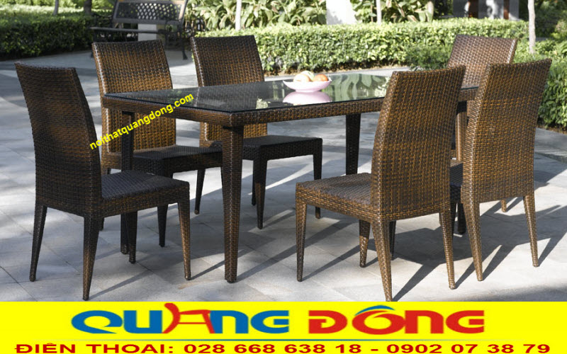 Mẫu ghế giả mây dùng ngoài trời sân vườn