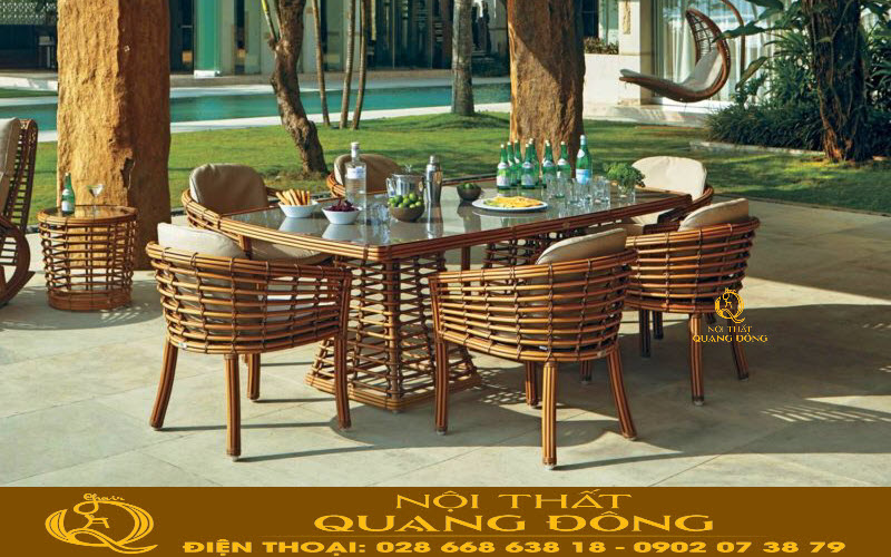 Mẫu bàn ghế ngoài trời QD - 2050