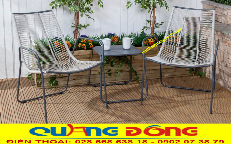 Mẫu bàn 2 ghế cho ban công