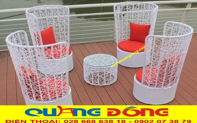Mẫu ghế ngoài trời giả mây