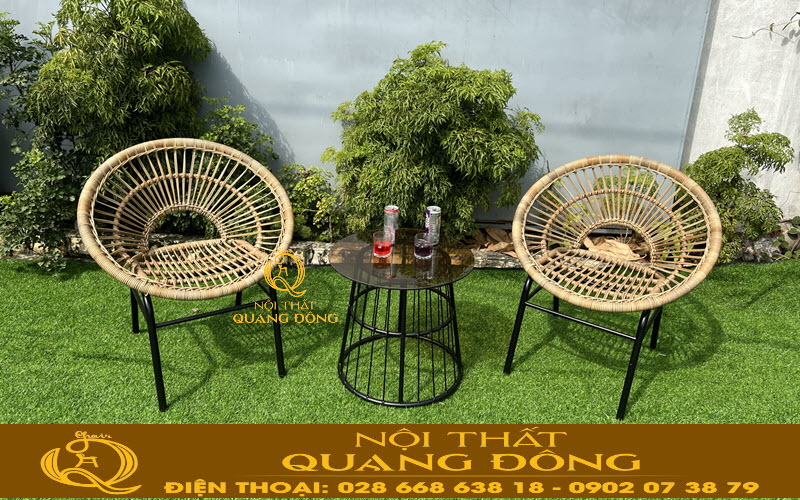 Ghế ban công, sân vườn xinh và sang QD-2083, mẫu sử dụng cho Vias Hotel Vũng Tàu