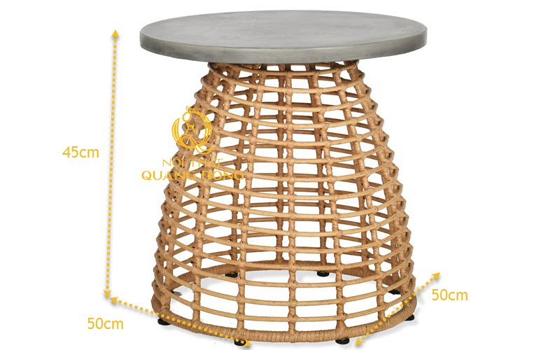 Kích thước bàn giả mây QD-278