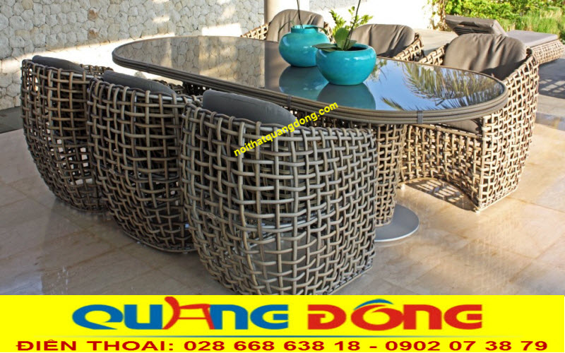 Ghế mây nhựa ấn tượng QD-369