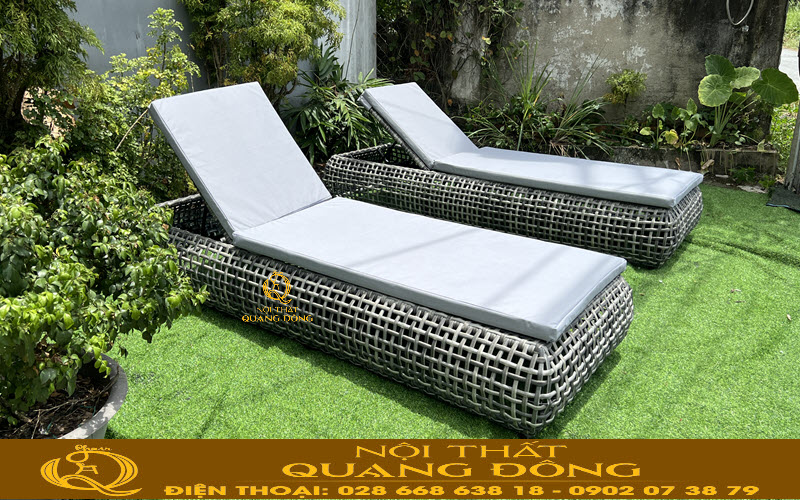 Ghế hồ bơi có thời gian sử dụng lâu, bền bỉ dưới mọi thời tiết