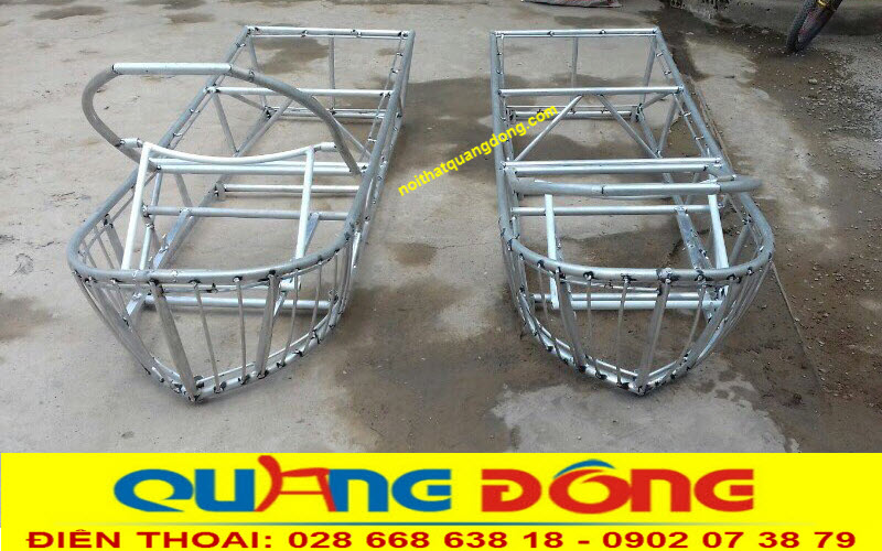 Khung sản phẩm ghế hồ bơi giả mây QD-1240 Khung ghế nằm hồ bơi giả mây sử dụng bằng chất liệu nhôm sơn tĩnh điện