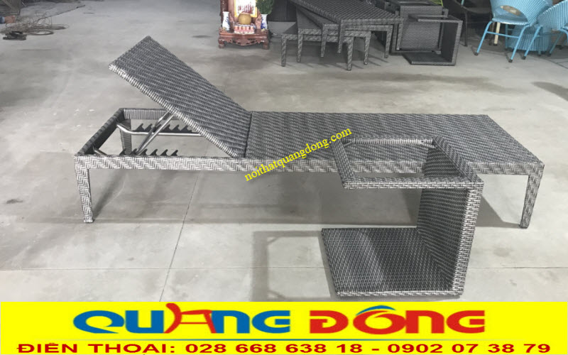 Ghế hồ bơi giả mây QD-585 sang trọng, hiện đại