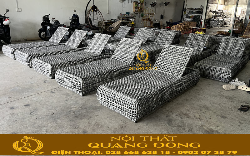 Ghế hồ bơi QD-1281 sử dụng dây bán nguyệt 14ly sang trọng