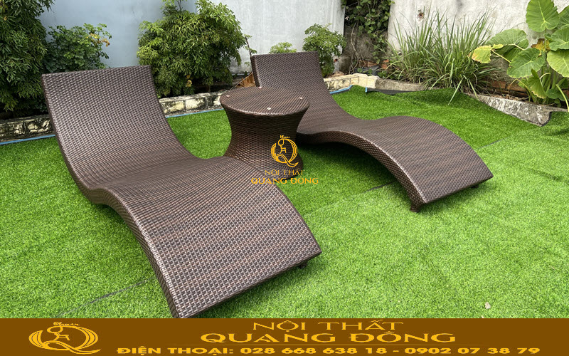Ghế hồ bơi QD-576 ấn tượng với kiểu dáng uốn cong đẹp và sang trong