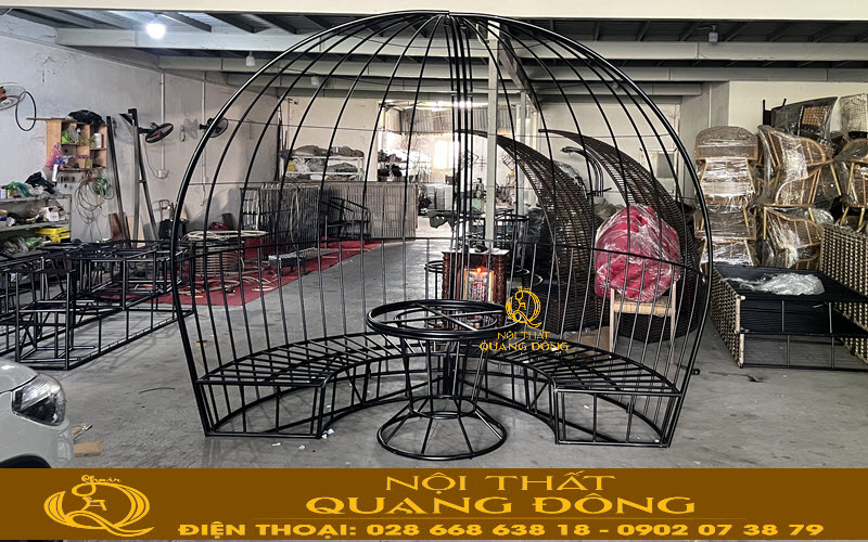 Khung Sofa QD-755 được người thợ hàn chắc chắm xử lý kỹ lưỡng