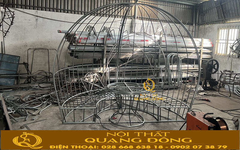 Nội Thất Quang Đông sản xuất Sofa mây nhựa theo yêu cầu